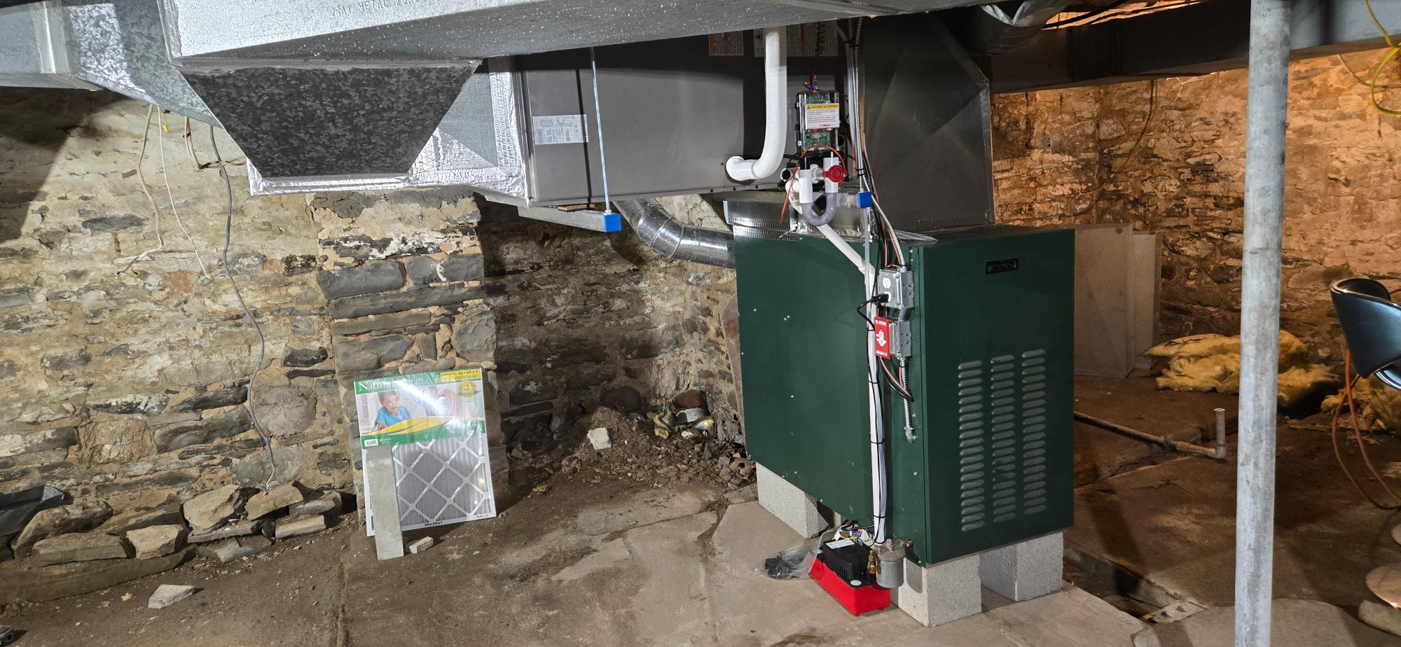 Velocity boiler with copper piping